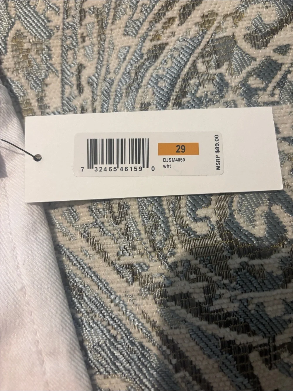 DKNY wide leg white jeans